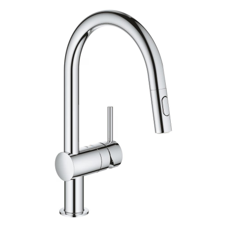 GROHE Minta mezclador de cocina caño alto cromado extraíble