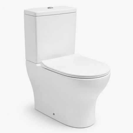 Inodoro adosado SENSE Tornado con tapa soft close