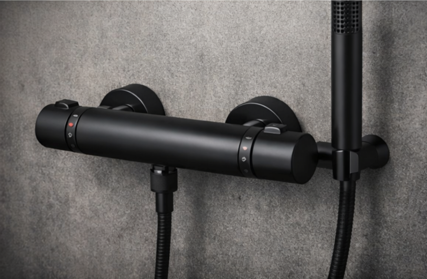 grifo termostático de ducha con control de temperatura